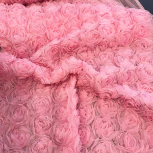 Roosidega tüll roosa