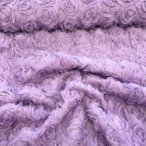 Roosidega tüll lilla