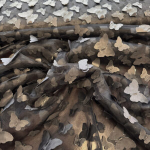 Liblikatega tüll must