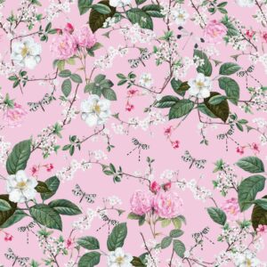 Trikotaaž kibuvitsaõied roosal